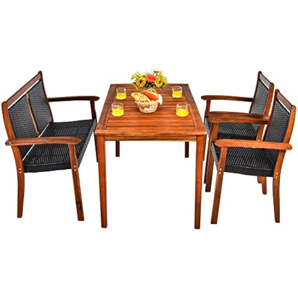 Outdoor Furniture Plus - Conjunto de comedor moderno para exteriores
