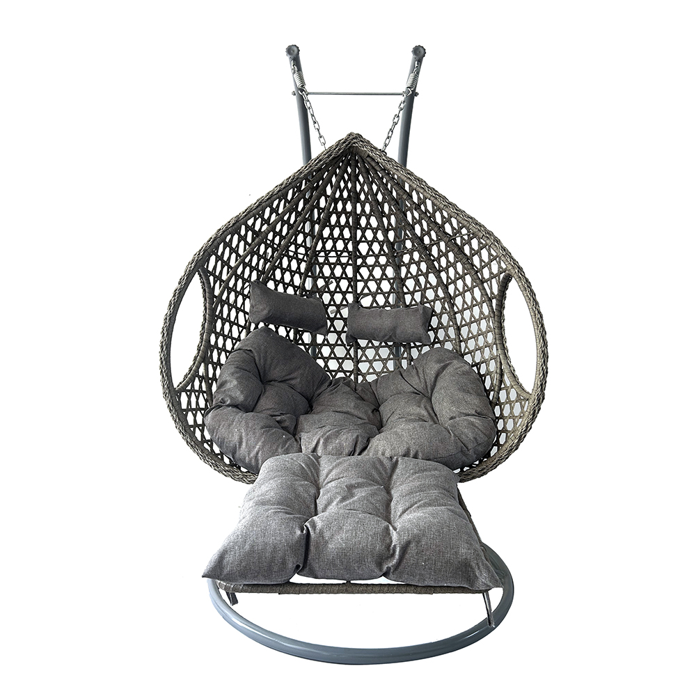 Garden Swing Chair - Silla colgante de mimbre para patio,