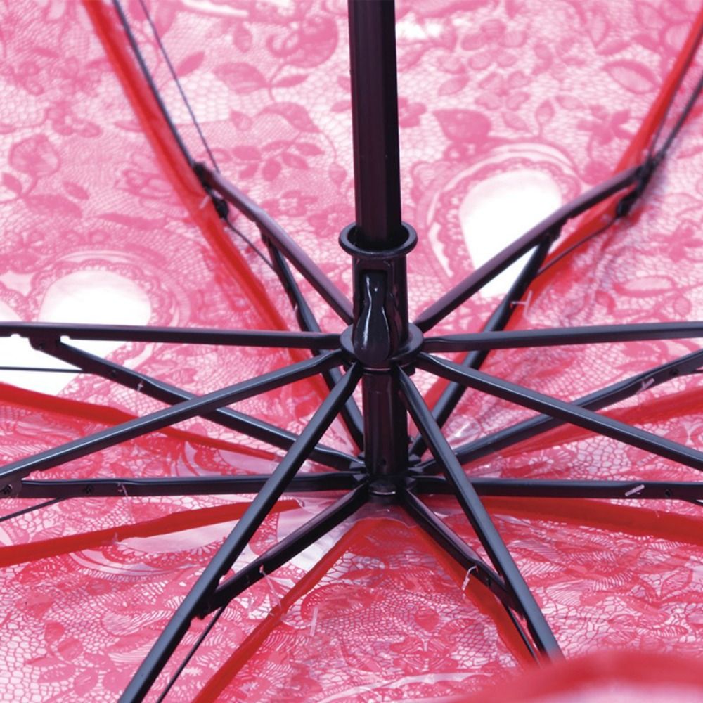 Parasol Umbrella Large - Paraguas plegable de encaje, paraguas transparente