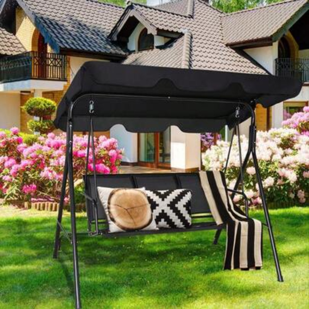 Garden Swing Chair - Columpio de Patio Exterior con Toldo