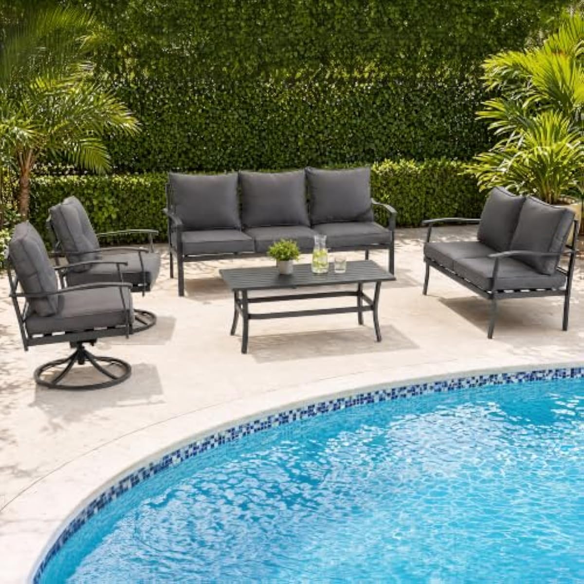 Outdoor Furniture Plus - Conjunto de muebles de exterior modernos