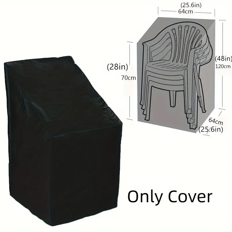 Outdoor Furniture Heavy Duty - Funda Protectora para Sillas Apilables de