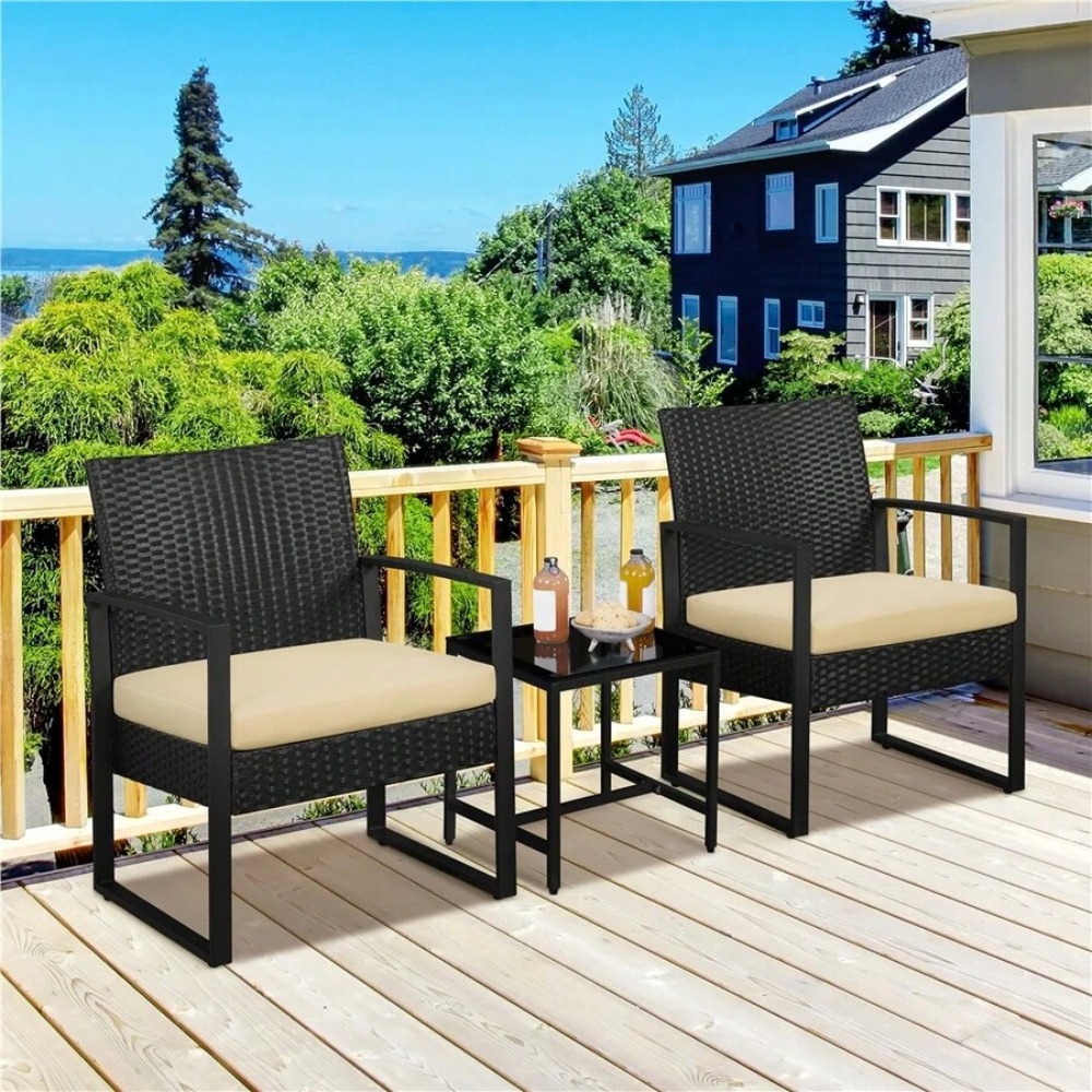 Outdoor Furniture Durable - Conjunto de muebles de mimbre para