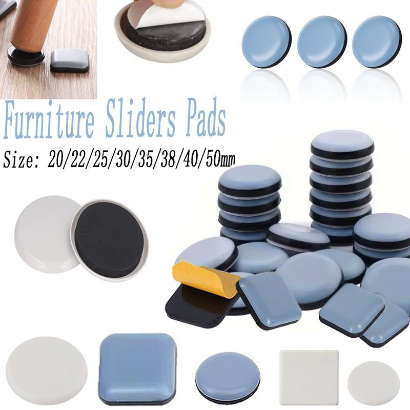 Outdoor Furniture Glider - 24/16/8/4 Uds. Almohadillas deslizantes autoadhesivas para