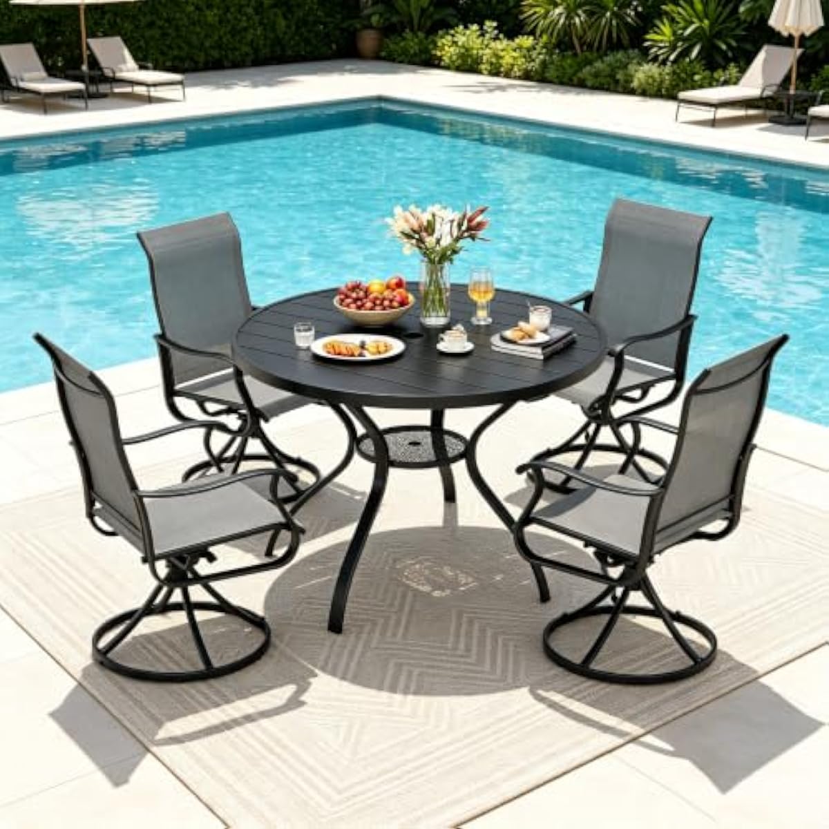 Outdoor Furniture Plus - Juego de comedor moderno para exteriores