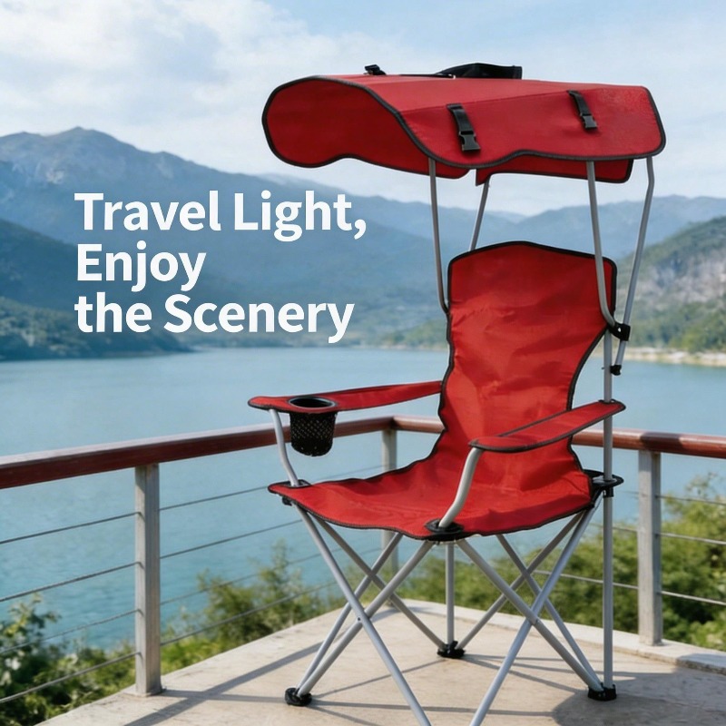 Outdoor Furniture Heavy Duty - Silla de camping plegable portátil con