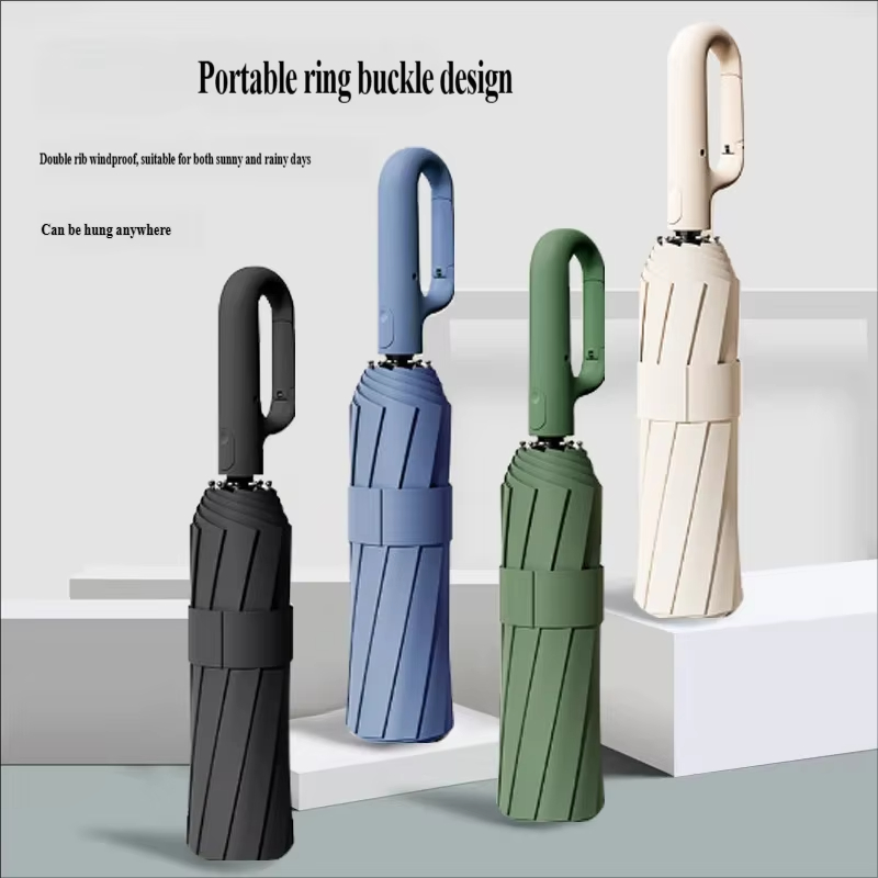 Parasol Umbrella Large - Paraguas Plegable Automático Grande con Hebilla