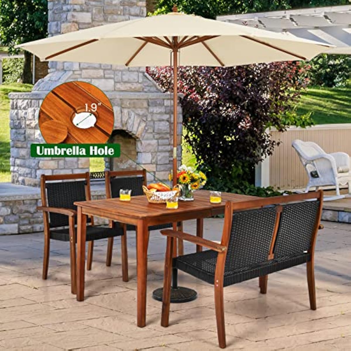 Conjunto de comedor moderno pa - Outdoor Furniture Plus reseña y precio