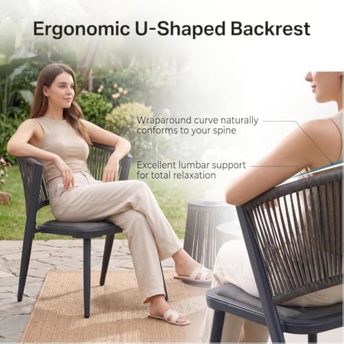 Juego de comedor moderno de al - Outdoor Furniture Plus reseña y precio