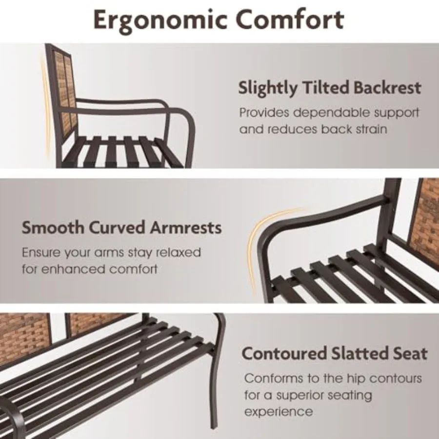 Banco para exteriores con resp - Outdoor Furniture Heavy Duty reseña y precio