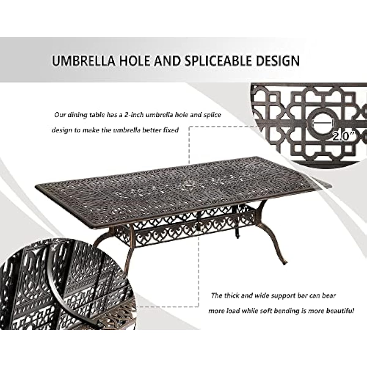 Conjunto de comedor moderno pa - Outdoor Furniture Plus reseña y precio