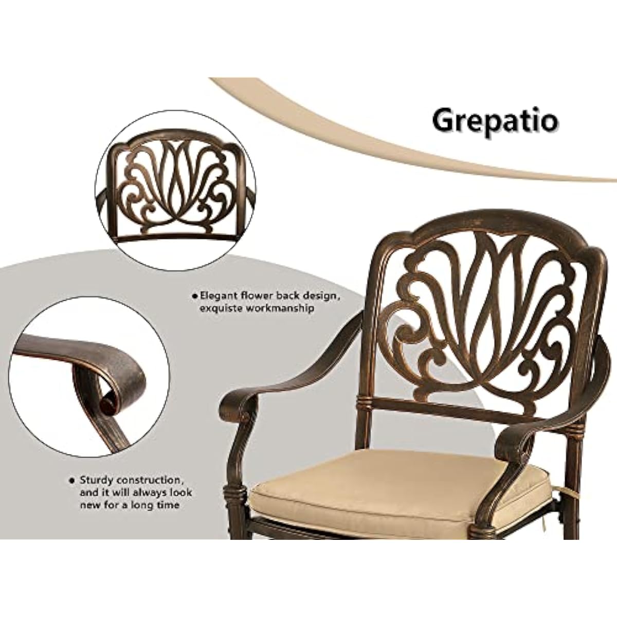 Conjunto de comedor moderno pa - Outdoor Furniture Plus reseña y precio