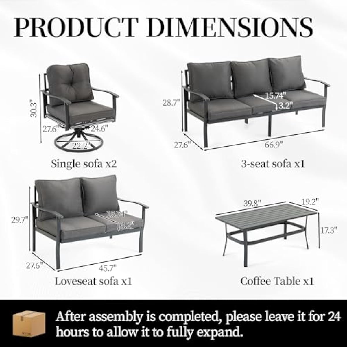 Conjunto de muebles de exterio - Outdoor Furniture Plus reseña y precio