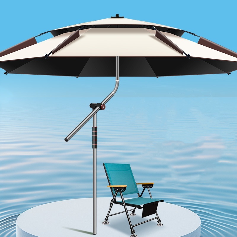 Paraguas de pesca de doble cap - Parasol Umbrella Large reseña y precio