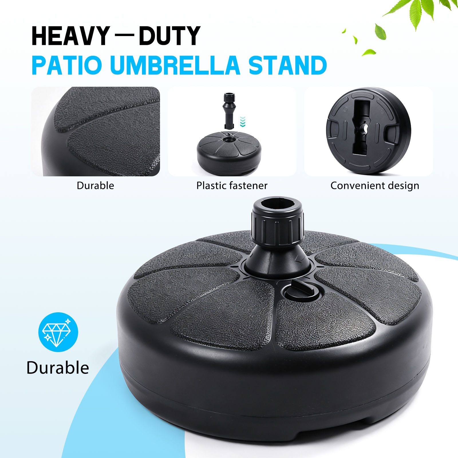 Base de sombrilla rellenable c - Outdoor Furniture Heavy Duty reseña y precio