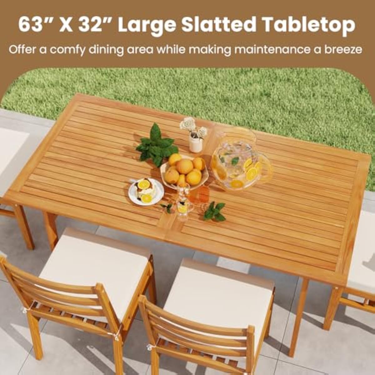 Conjunto de comedor para exter - Outdoor Furniture Plus reseña y precio