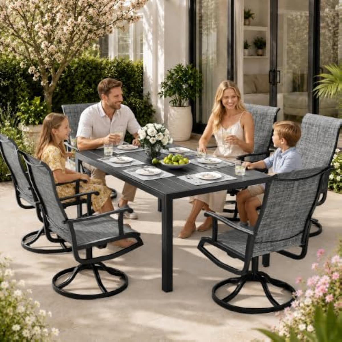 Conjunto de Patio Rectangular  - Outdoor Furniture Plus reseña y precio