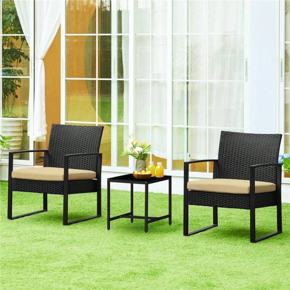 Conjunto de muebles de mimbre  - Outdoor Furniture Durable reseña y precio
