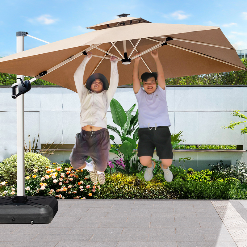 Paraguas de luz solar voladizo - Outdoor Furniture Heavy Duty reseña y precio