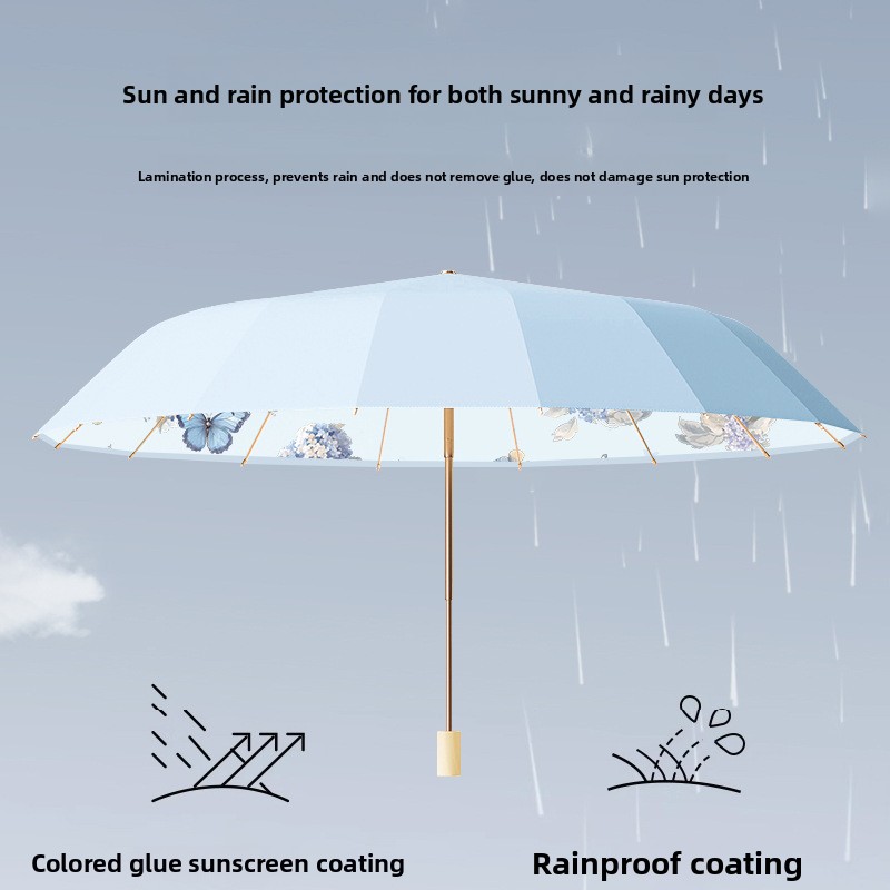Paraguas vintage de 16 costill - Parasol Umbrella Large reseña y precio