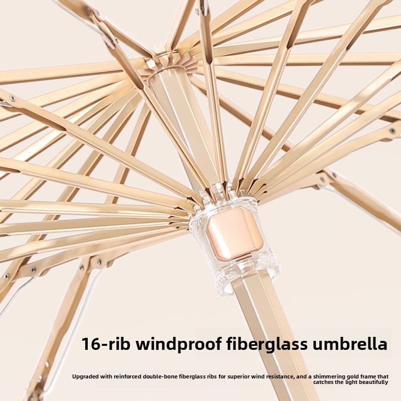 Paraguas vintage de 16 costill - Parasol Umbrella Large reseña y precio