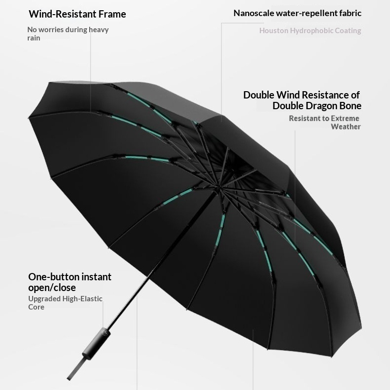 ZUODU - Paraguas Plegable Auto - Parasol Umbrella Large reseña y precio