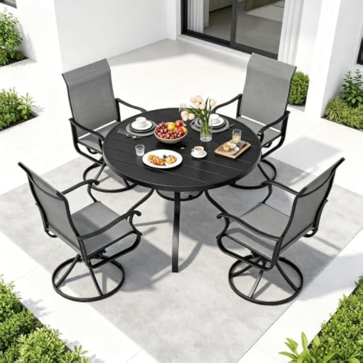 Juego de comedor moderno para  - Outdoor Furniture Plus reseña y precio