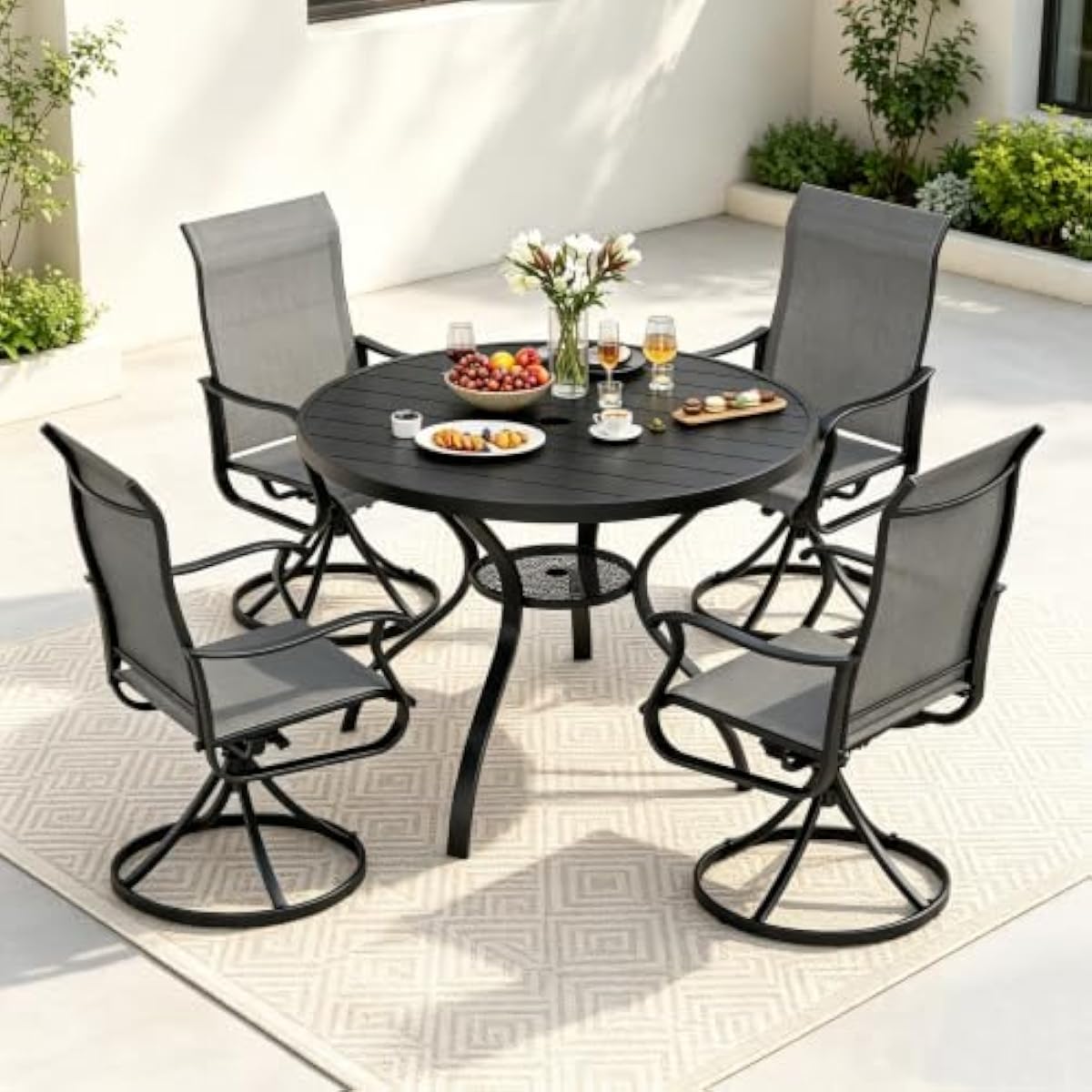 Juego de comedor moderno para  - Outdoor Furniture Plus reseña y precio