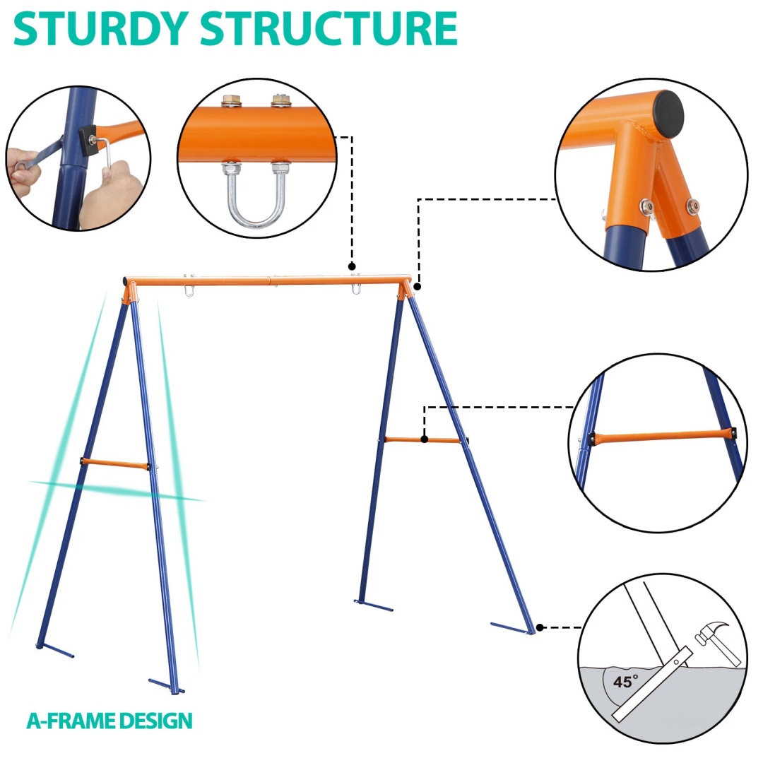 Soporte de Columpio de Alta Re - Outdoor Furniture Heavy Duty reseña y precio